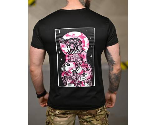 Тактична футболка SELION Girl black ТР6931