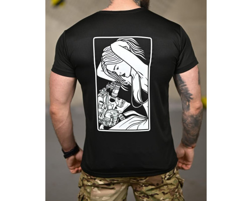 Тактична футболка SELION Love black ТР6936