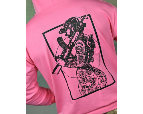 Мілітарі худі FAXIS girl pink ТР6967