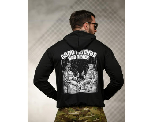 Мілітарі худі TRENASHFriends black ТР6029