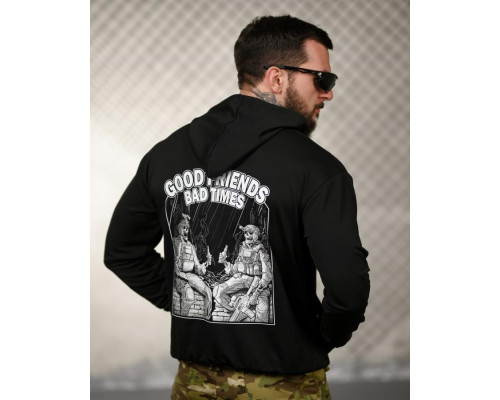 Мілітарі худі TRENASHFriends black ТР6029