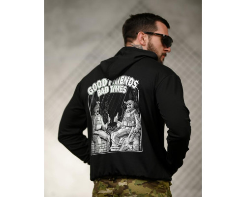 Мілітарі худі TRENASHFriends black ТР6029