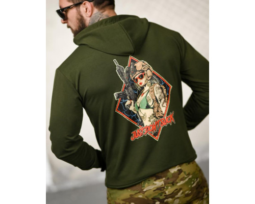Мілітарі худі TRENASH Just don’t oliva ТР6033