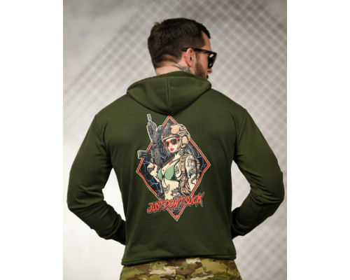 Мілітарі худі TRENASH Just don’t oliva ТР6033