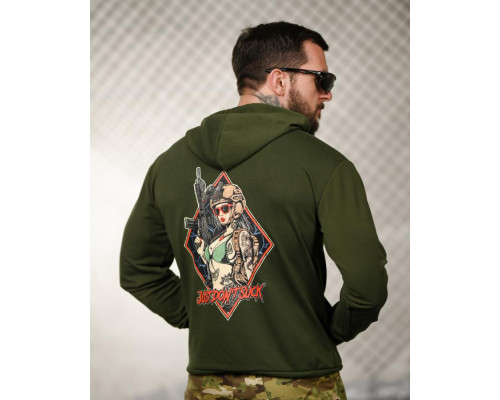 Мілітарі худі TRENASH Just don’t oliva ТР6033