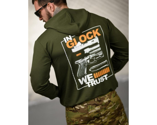 Мілітарі худі TRENASH Glock олива ТР6035