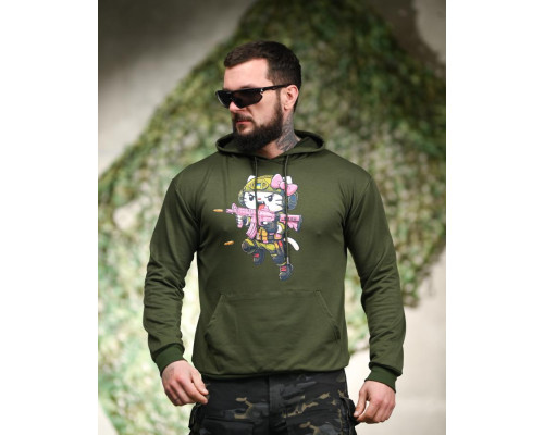 Мілітарі худі TRENASH warrior олива ТР6091