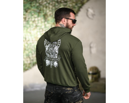 Мілітарі худі TRENASH Смерть зачекає oliva ТР6092