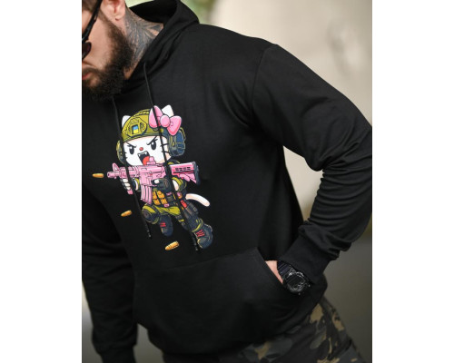Мілітарі худі TRENASH Warrior black ТР6096