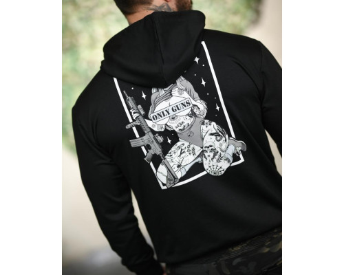 Мілітарі худі TRENASH   Only guns black ТР6097