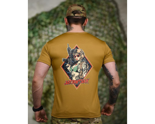 Тактична футболка SELION Just Don’t coyot ТР6214