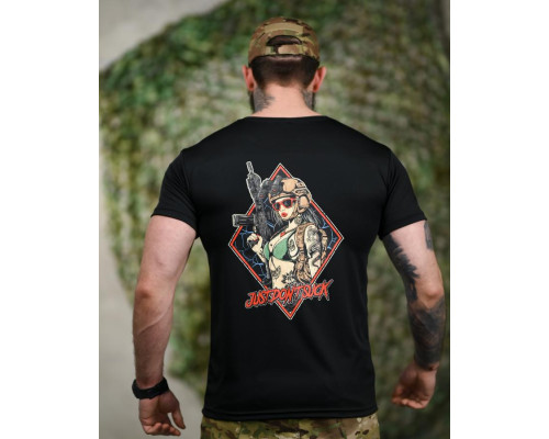 Тактична футболка SELION Just don’t black ТР6217
