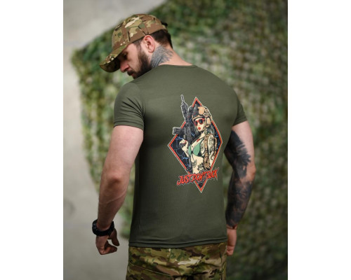 Тактична футболка SELION Just don’t oliva ТР6218