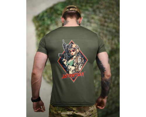 Тактична футболка SELION Just don’t oliva ТР6218