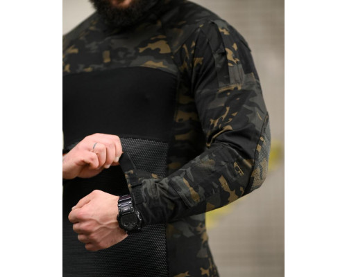 Тактична сорочка Убакс Assault black mtk ВТ4624