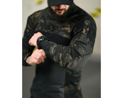 Тактична сорочка Убакс Assault black mtk ВТ4624