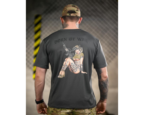 Тактична футболка BORN OF WAR woman grey ВТ4712