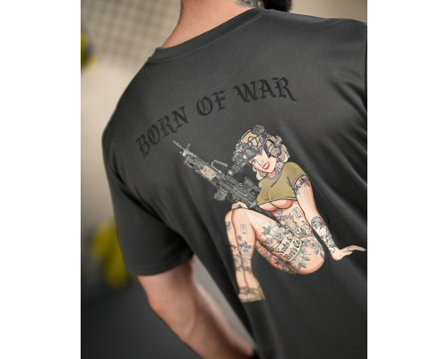 Тактична футболка BORN OF WAR woman grey ВТ4712