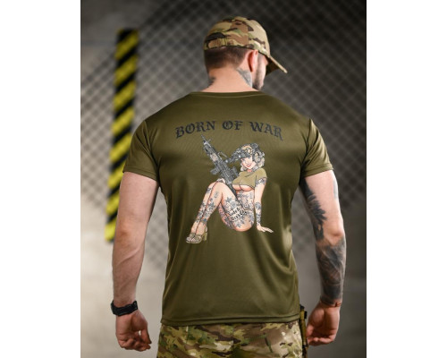 Тактична футболка BORN OF WAR woman oliva ВТ4712
