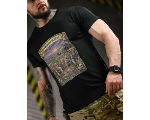 Тактична футболка BORN OF WAR Молодість black ВТ4717