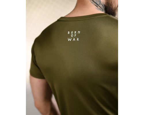 Тактична футболка BORN OF WAR Молодість олива ВТ4720