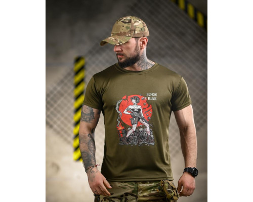 Тактична футболка Born of war oliva ВТ4721