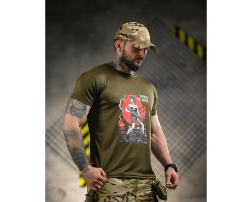 Тактична футболка Born of war oliva ВТ4721