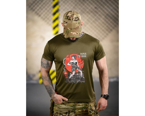 Тактична футболка Born of war oliva ВТ4721