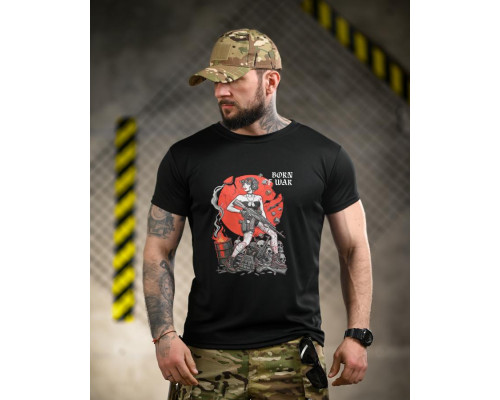 Тактична футболка Born of war black ВТ4722