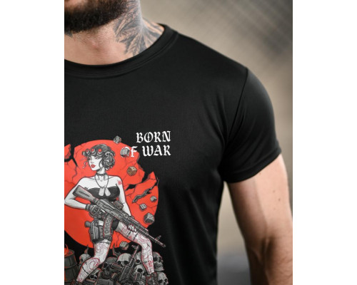 Тактична футболка Born of war black ВТ4722