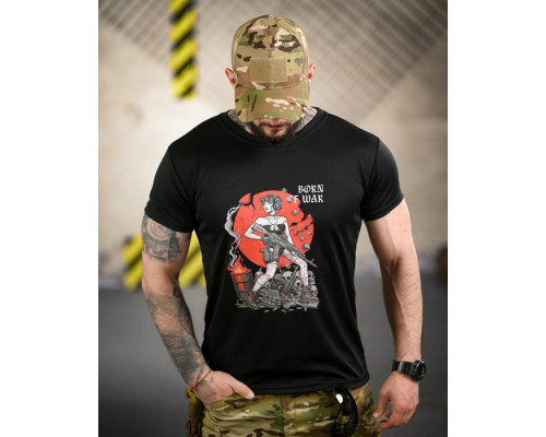 Тактична футболка Born of war black ВТ4722