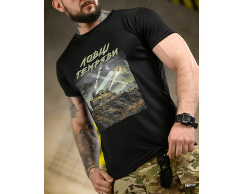 Тактична футболка BORN OF WAR Ловці темряви Black ВТ4724