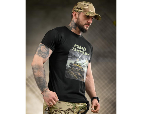 Тактична футболка BORN OF WAR Ловці темряви Black ВТ4724