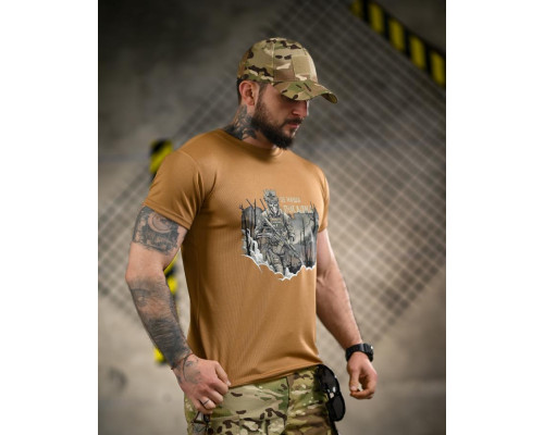 Тактична футболка BORN OF WAR Посадка coyot ВТ4728
