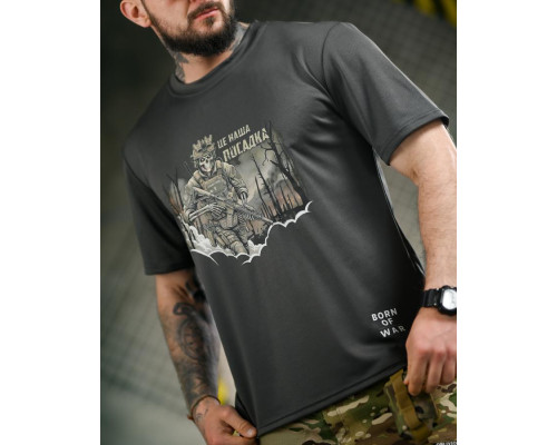 Тактична футболка BORN OF WAR Посадка grey ВТ4729