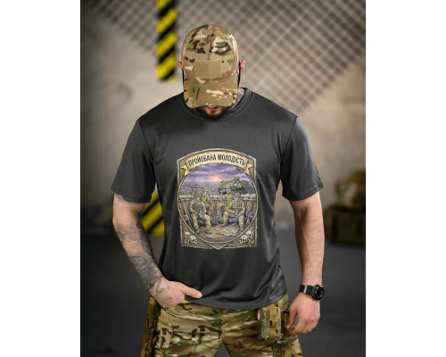 Тактична футболка BORN OF WAR Молодість grey ВТ4730
