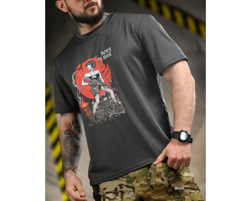 Тактична футболка Born of war grey ВТ4731