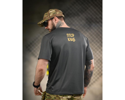 Тактична футболка BORN OF WAR ПТСР клаб grey ВТ4732