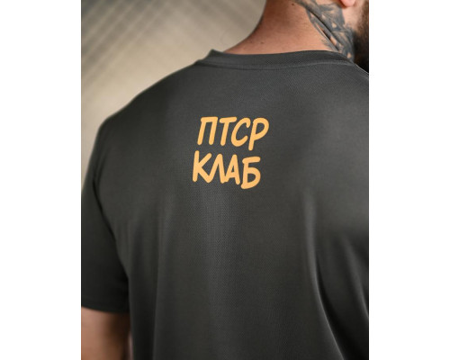 Тактична футболка BORN OF WAR ПТСР клаб grey ВТ4732