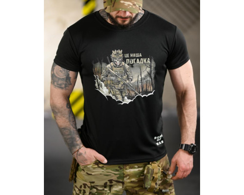 Тактична футболка BORN OF WAR Посадка black ВТ4718