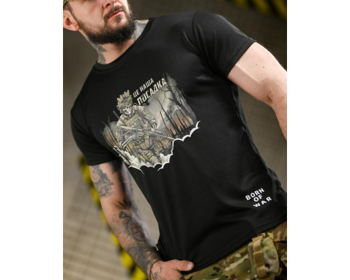 Тактична футболка BORN OF WAR Посадка black ВТ4718