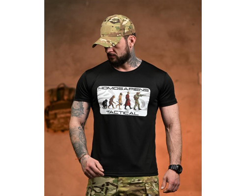 Тактична футболка SELION Tactical black РН2536