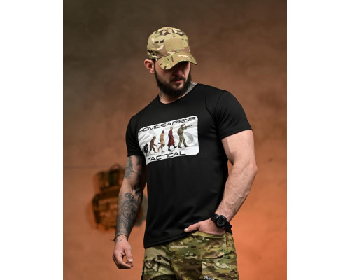 Тактична футболка SELION Tactical black РН2536