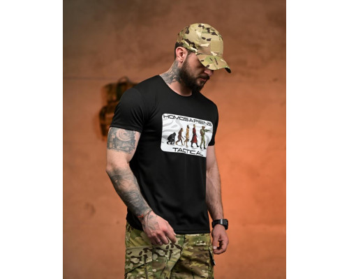 Тактична футболка SELION Tactical black РН2536
