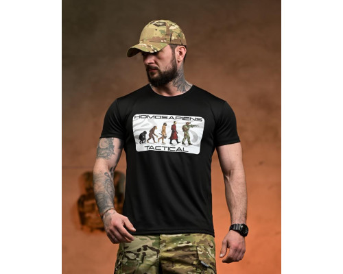 Тактична футболка SELION Tactical black РН2536