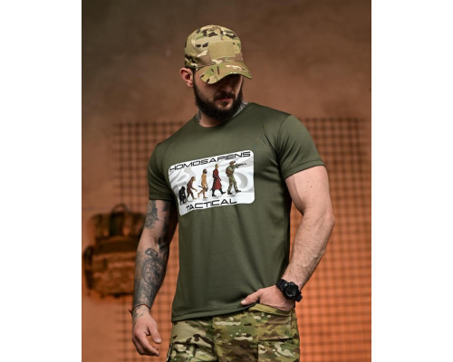 Тактична футболка SELION Tactical oliva РН2537