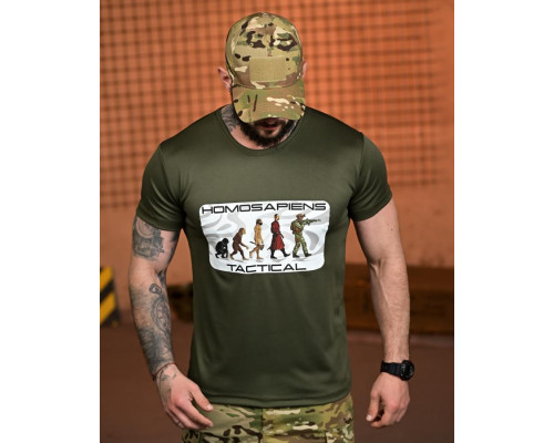Тактична футболка SELION Tactical oliva РН2537