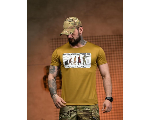 Тактична футболка SELION Tactical coyot РН2538