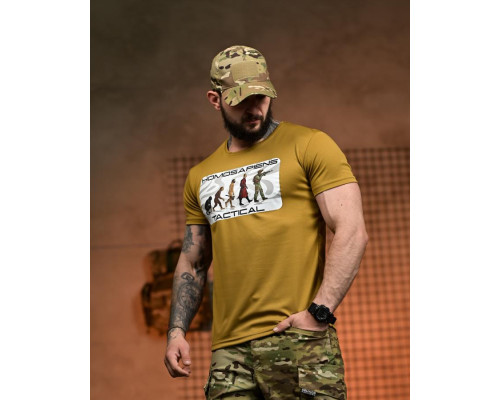 Тактична футболка SELION Tactical coyot РН2538