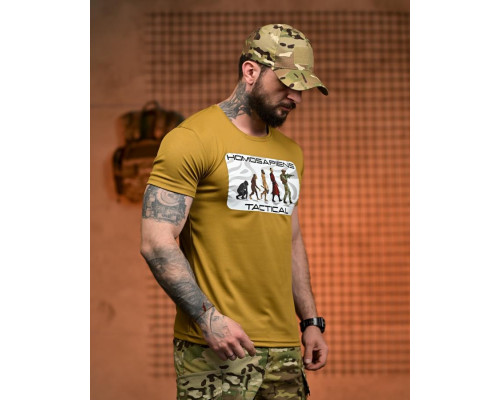 Тактична футболка SELION Tactical coyot РН2538